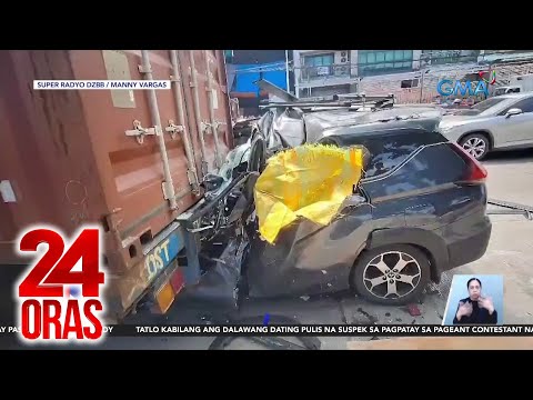 MPV, sumalpok sa nakaparadang truck; driver, patay 24 Oras