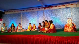 Nysa and Friends chanting Guruparamparam and Dhatipanchakam