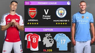 DLS 25 | Arsenal Vs Man. City | PL | Dream League Soccer 2025 Gameplay...