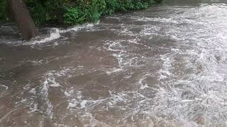 Burza Poznań 22.06.21 przerwany wał Bogdanka