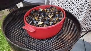 moules facile au barbecue weber