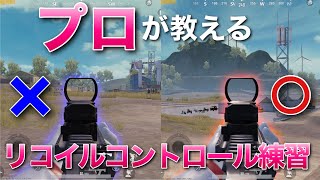 【PUBG  MOBILE】プロゲーマーが教える!!実戦で役立つリコイルコントロール練習【PUBGモバイル】