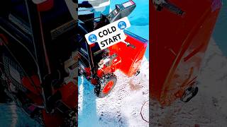 How to COLD START a POWER SMART SNOWBLOWER  #snow #snowblower