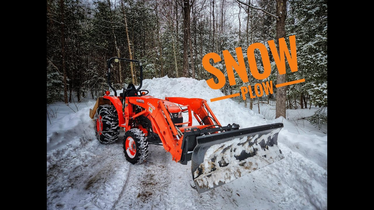 How To Plow Snow With A Compact Tractor