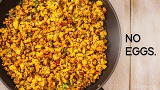 Eggless Bhurji Recipe - Tasty Veg Scrambled Anda Burji with No Eggs - CookingShooking