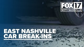 East Nashville hit with second wave of car break-ins in a week