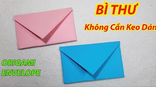 Cách gấp phong bì Origami bằng giấy không cần keo dán đơn giản | Origami Envelope