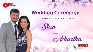 Wedding Ceremony Of STAN \u0026 ASHWITHA | Watch LIVE