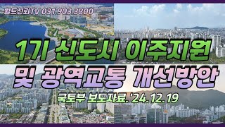 1기 신도시 이주지원 및 광역교통 개선 방안 발표_월드신뢰 TV_안순옥 공인중개사is231