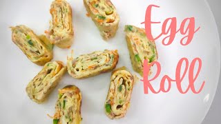 Healthy egg roll for kids | egg roll recipe | egg roll