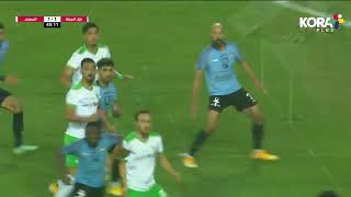 هدف التعادل للمصري في شباك غزل المحلة برأسية محمد عنتر | الدوري المصري 2022/2021