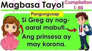 Filipino Reading Lessonll COMPILATION 1-50 Pagsasanay sa Pagbasa llSALITA/PANGUNGUSAP ll Teacher Ana