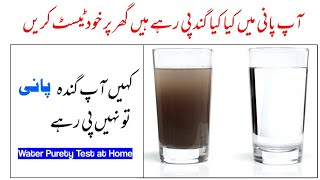 Water Purity Test at Home in Urdu and Hindi | घर पर पानी की जांच कैसे करें