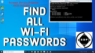 CMD-Find all Wi Fi passwords with only 1 command   Windows 10, 8.1, 8, 7,  NETVN |computer network
