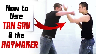 DANGEROUS Wing Chun Techniques - How to use Tan Sau and Haymaker