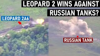 Leopard 2 Wins against Two Russian Tanks?
