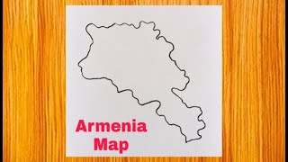 How To Draw Map Of Armenia step by step / ինչպես քայլ առ քայլ նկարել Հայաստանի քարտեզը