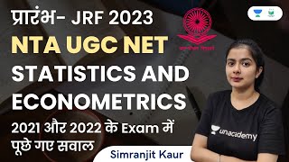 Statistics and Econometrics Questions Asked in 2021 and 2022 Exam | NTA UGC NET | Simranjit Kaur