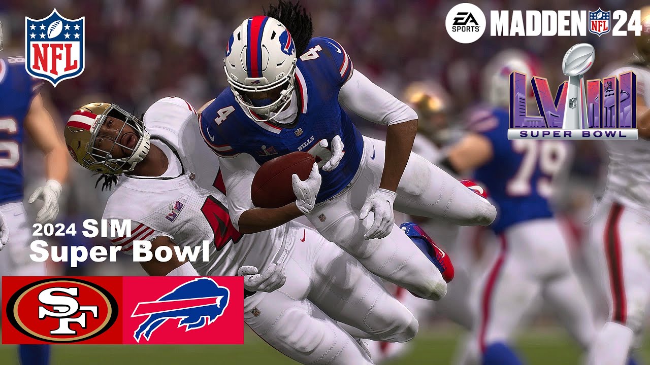 Madden 24 Super Bowl 58 San Francisco 49ers Vs Buffalo Bills Full ...