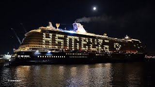 Mein Schiff 3 | very first docking of a TUI Cruises ship at Blohm+Voss shipyard | 4K-Quality-Video