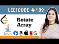 Rotate Array | Leetcode 189 | Top 150 interview question series