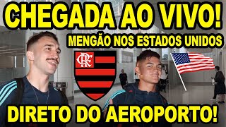 CHEGADA DO FLAMENGO NOS ESTADOS UNIDOS AO VIVO DIRETO DO AEROPORTO EM ORLANDO! EMBARQUE PARA ARACAJU