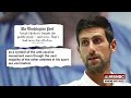 tennis star novak djokovic admits to false statement on australia travel documents