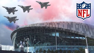 #NFLUK | USAF F-15 STADIUM FLYOVER IN LONDON