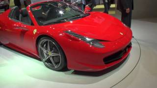 IAA フランクフルトモーターショー 2011 Ferrari 458 SPIDER