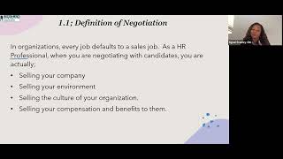 Negotiation Skills for HR Professionals