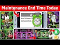 Today Maintenance End Time In eFootball 2025 Mobile | Pes Server Maintenance | Maintenance End Time