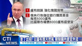 【每日必看】讓步? 紐時:普丁告知德國能以歐元買天然氣@中天新聞CtiNews @毛球烏托邦MaoUtopia 20220331