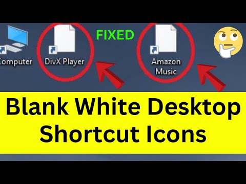 How To Fix Blank White Desktop Shortcut Icons In Windows 11/10 PC Or Laptop | Easiest Way