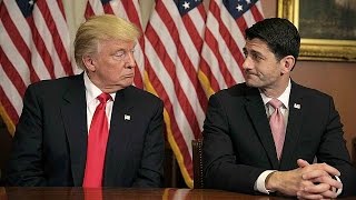 Trump, Temsilciler Meclisi Başkanı Paul Ryan'ı ziyaret etti