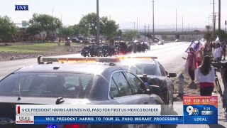 Vice President Kamala Harris arrives to El Paso