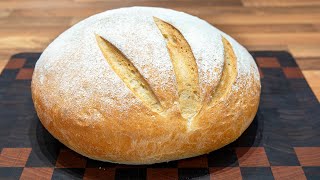 Crusty French Boule Loaf:   Crusty bread at its very best