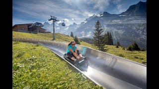 Mountain Ride||Switzerland Mountain Coaster||Mountain Coaster Oeschinensee Kandersteg Switzerland