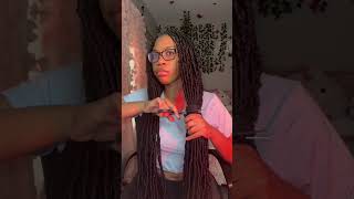 Cutting My Soft locs  into A Bob/ Shoulder length #hairinfluencer #softlocs #locstyles #hairstyles