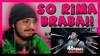 46 RIMAS que foram FENOMENAIS! (LEGENDADO) | REACT BAUEB