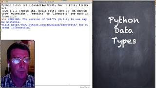 Python: Lesson 1: Expressions, Variables, Assignments