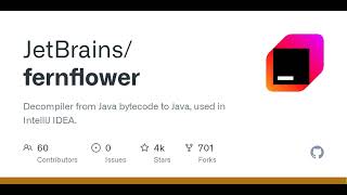 GitHub - JetBrains/fernflower: Decompiler from Java bytecode to Java, used in IntelliJ IDEA.