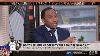 First Take 9/12/190 | Do you believe KD doesn't care about being G.O.A.T.?
