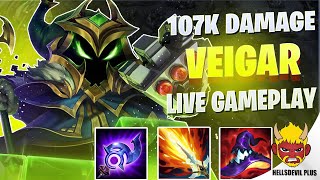 107K DAMAGE 500 STACKS MONSTER VEIGAR! - Wild Rift HellsDevil Plus Gameplay