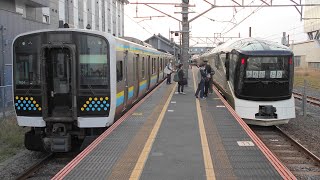 佐原駅で「TRAIN SUITE 四季島」を撮影してみた。