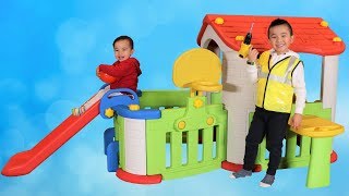 Kids Pretend Play House Building Fun With CKN