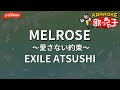 【ガイドなし】MELROSE ～愛さない約束～/EXILE ATSUSHI【カラオケ】