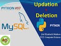 Python #97 Update & Delete MySQL Table Records