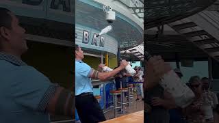 #bartender at The Deck Bar on the cruise ship