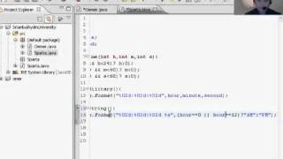 37 -Java Programming Tutorial - Display Regular time Omer GEZER.wmv