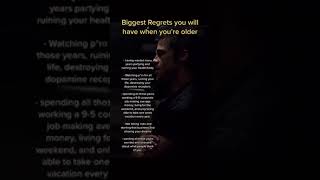 Biggest Regrets You Will Have When You Will Grow Older